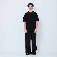 Men Pleated Long Pants - Black - SM2605063B