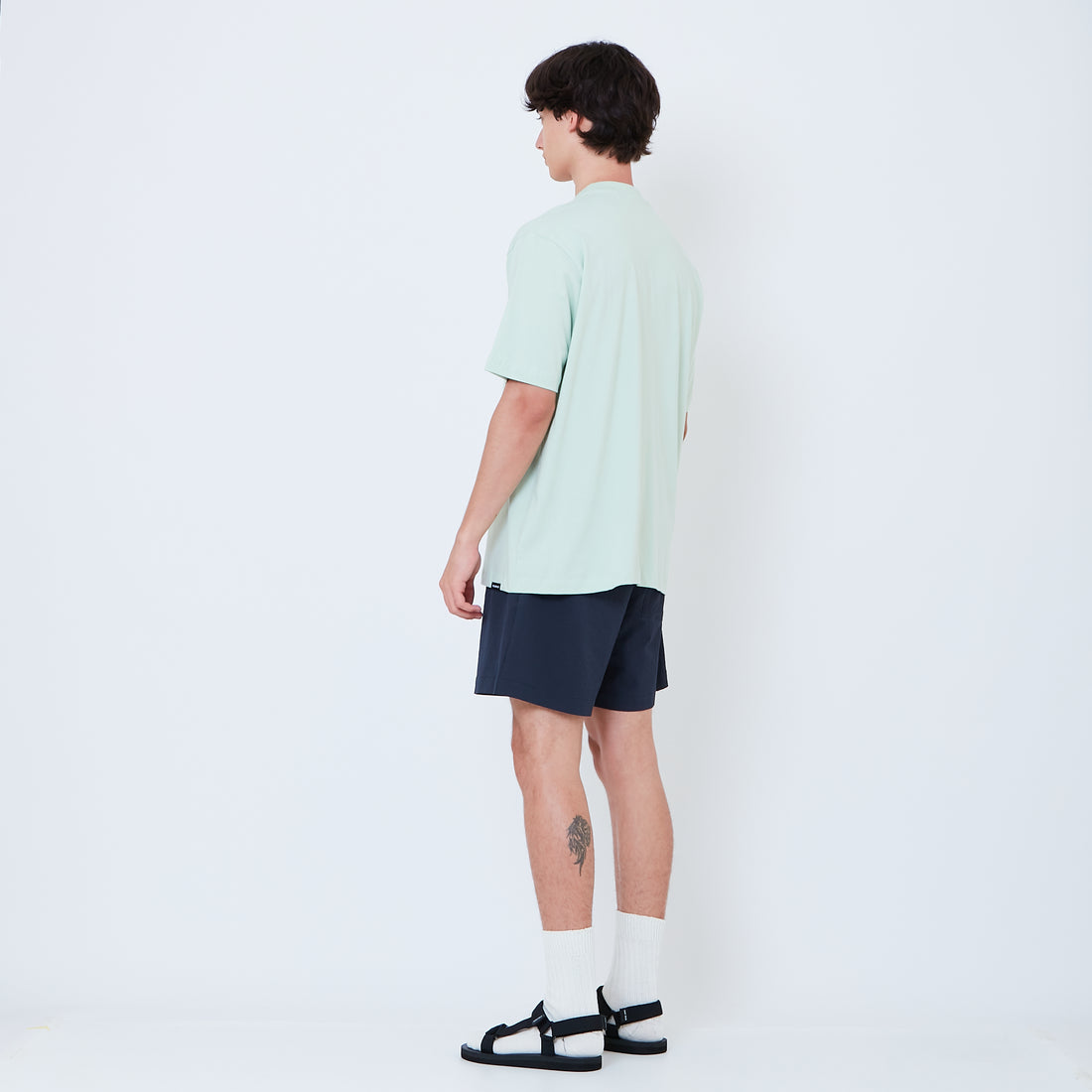 Men Textured Board Shorts - Navy - SM2605064C