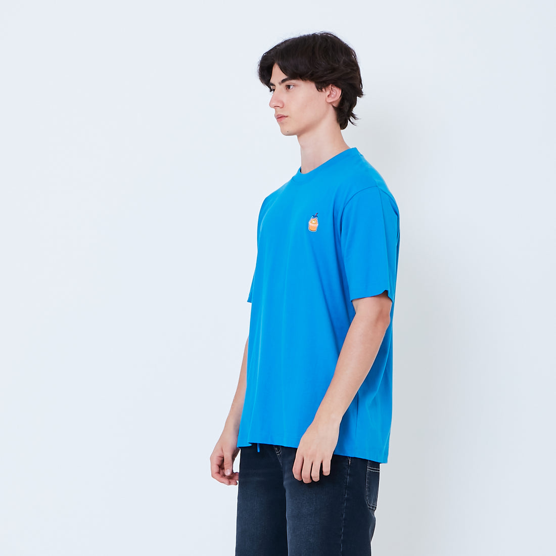 Men Graphic Tee - Royal Blue - SM2605074B