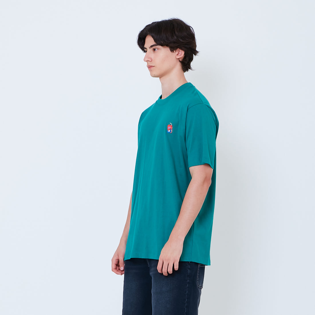 Men Graphic Tee - Dark Green - SM2605074D