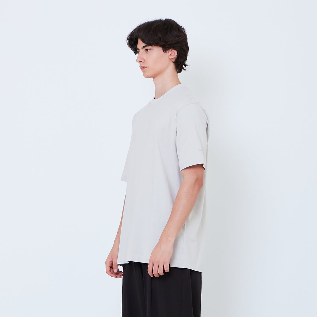 Men Essential Tee - Melange Grey - SM2605083B
