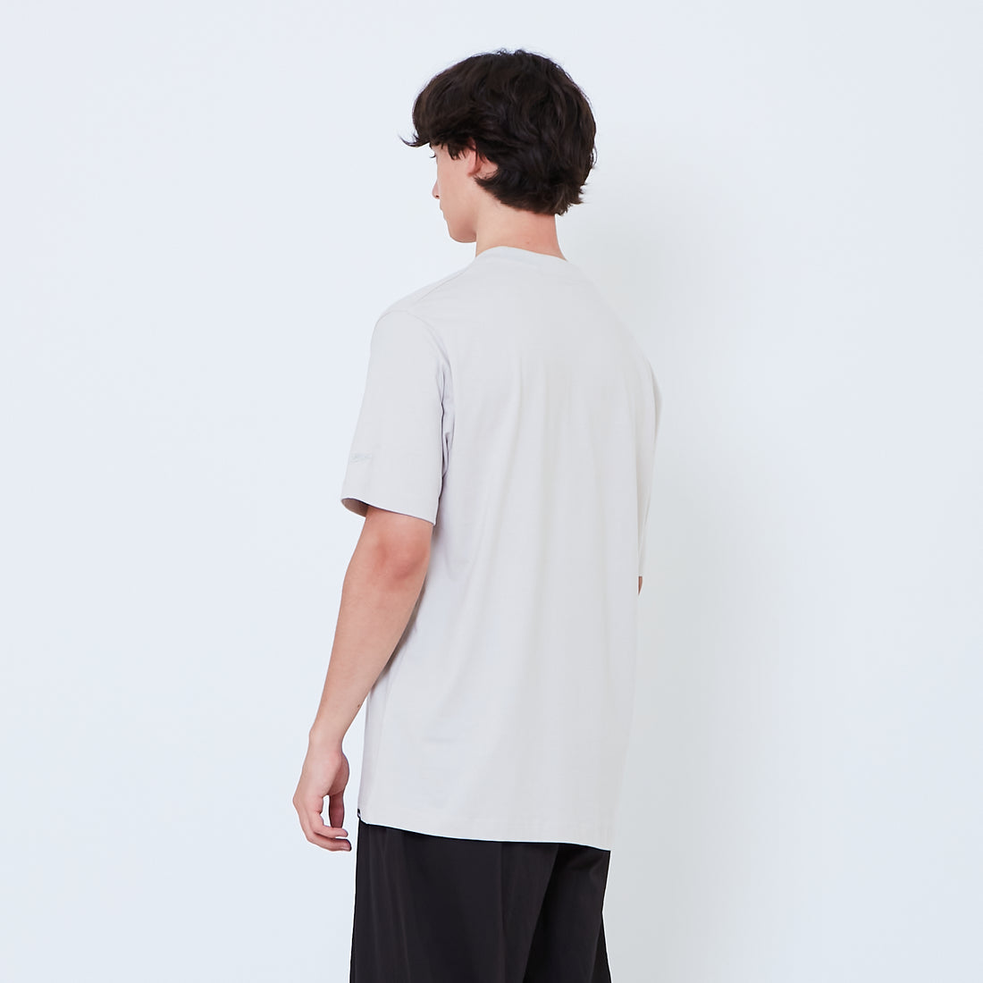 Men Essential Tee - Melange Grey - SM2605083B