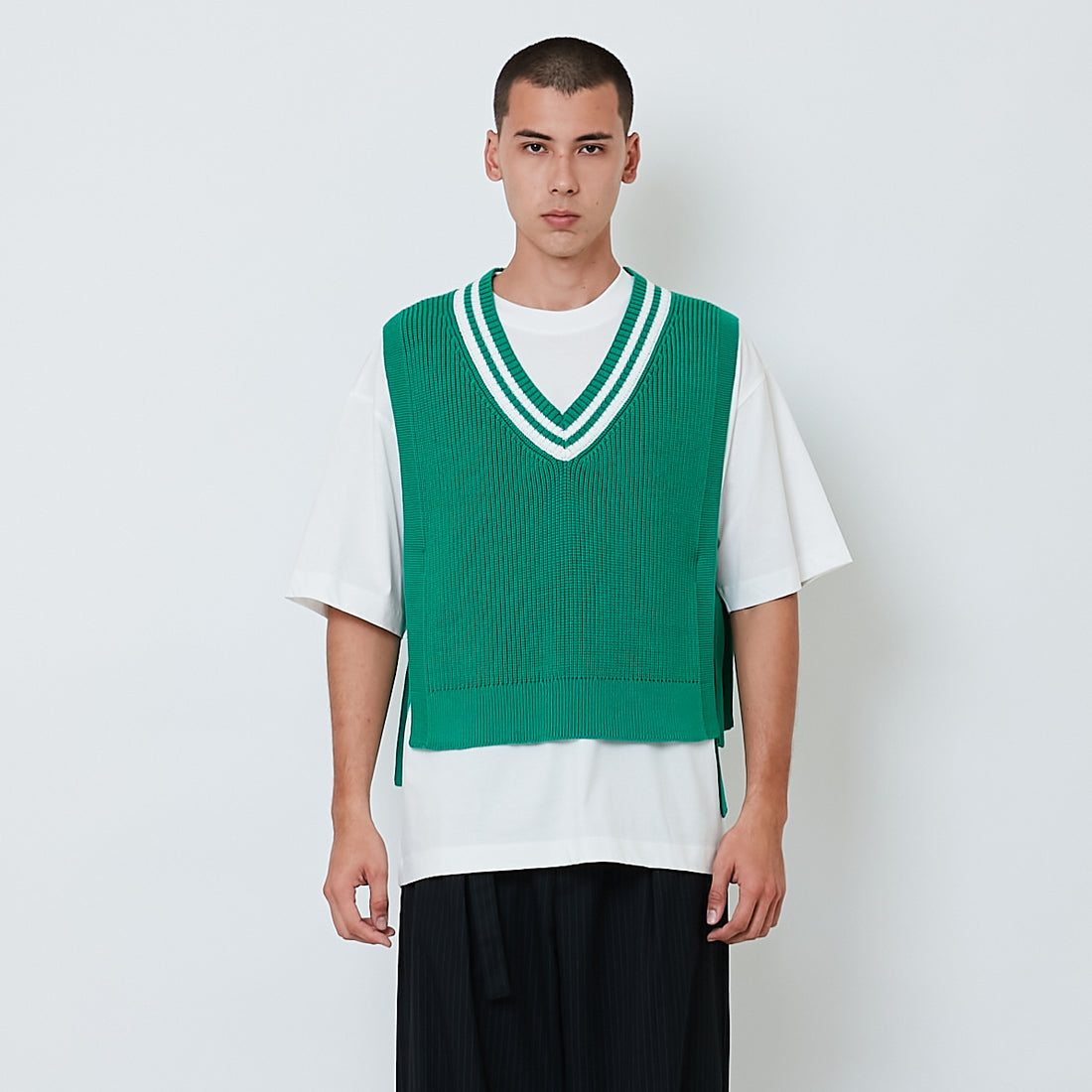 Men Vest Top - Green - SM2605085A