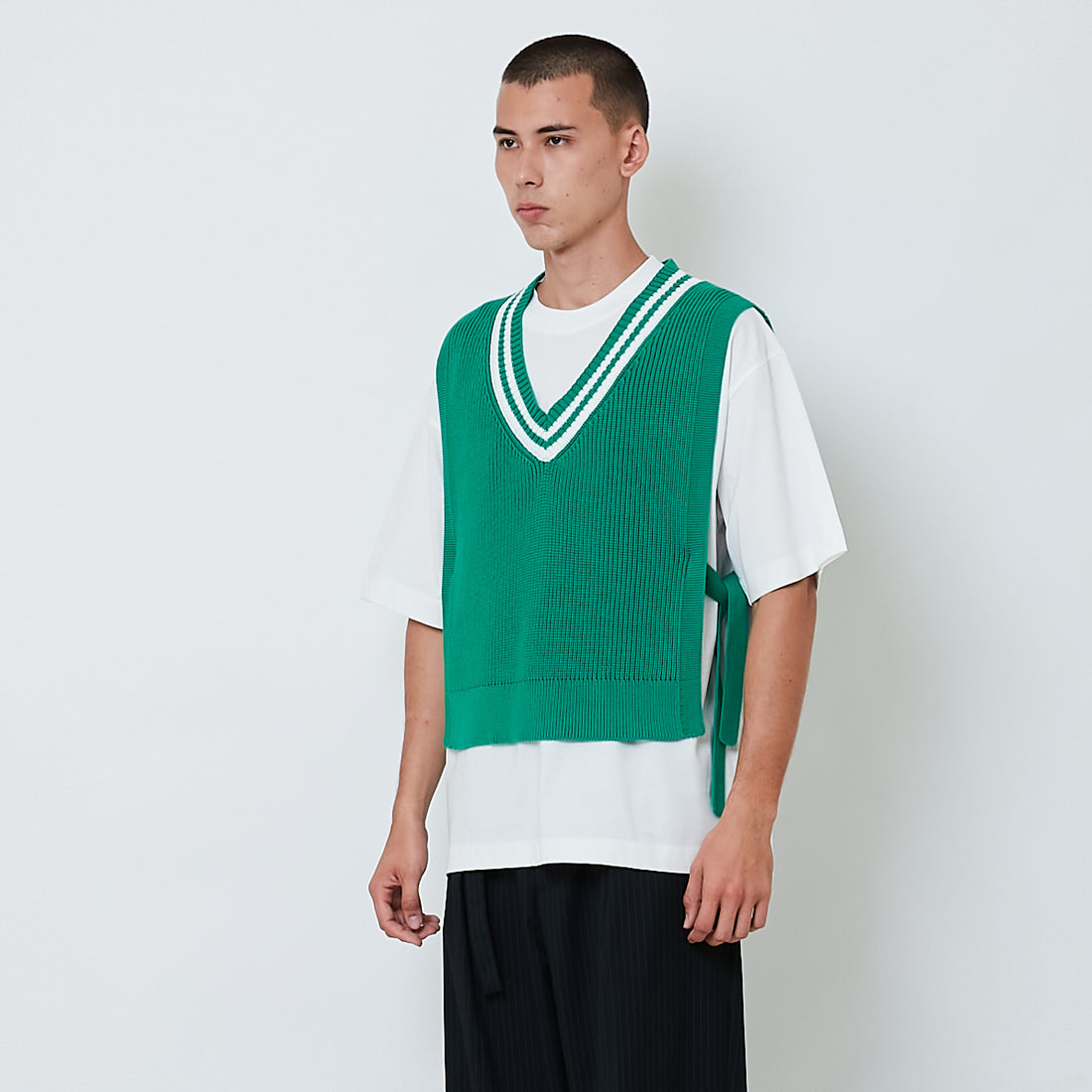 Men Vest Top - Green - SM2605085A