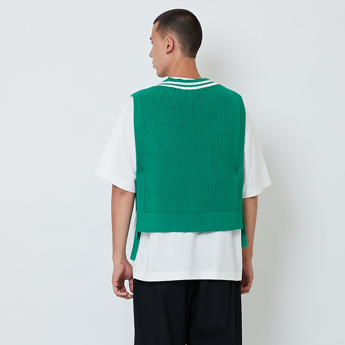 Men Vest Top - Green - SM2605085A