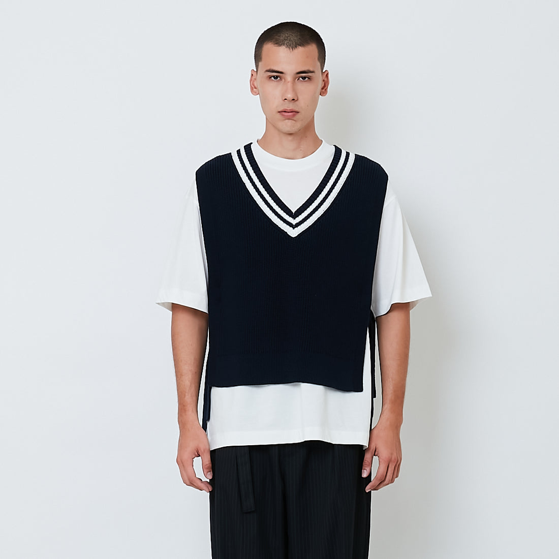Men Vest Top - Navy - SM2605085B