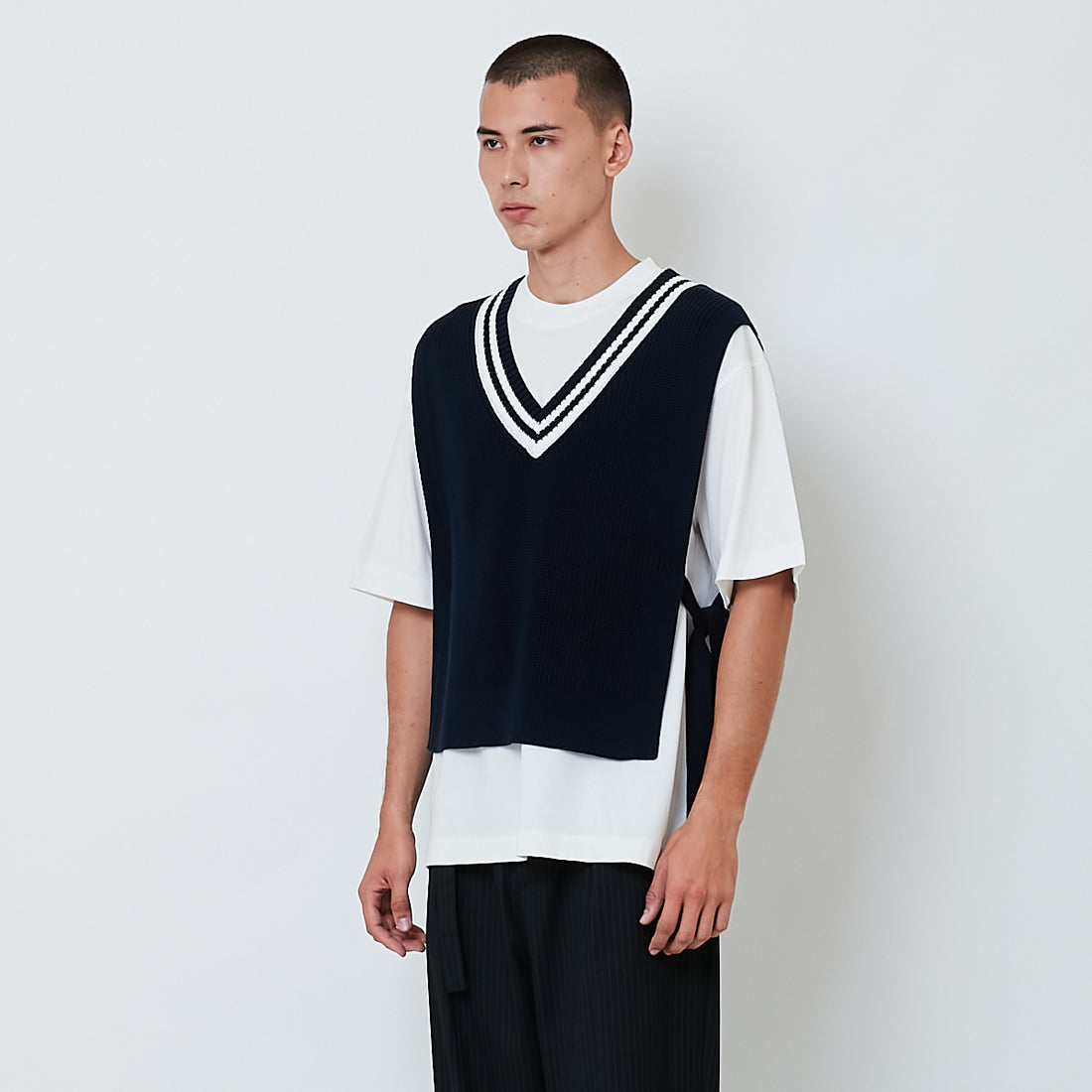 Men Vest Top - Navy - SM2605085B