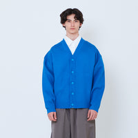 Men Oversized Cardigan - Blue - SM2605086C