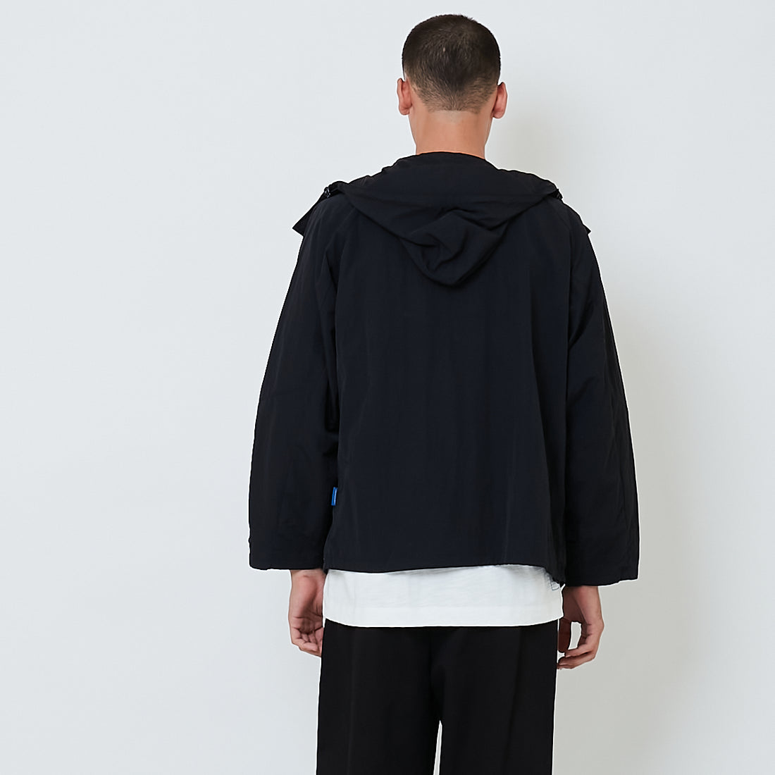 Men Oversized Parka - Black - SM2605096B