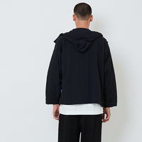 Men Oversized Parka - Black - SM2605096B
