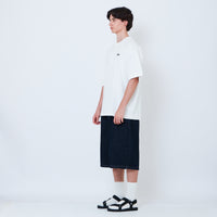 Men Pleated Jorts - Dark Blue - SM2605104A