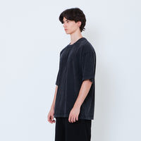 Men Oversized Washed Tee - Black - SM2605107B