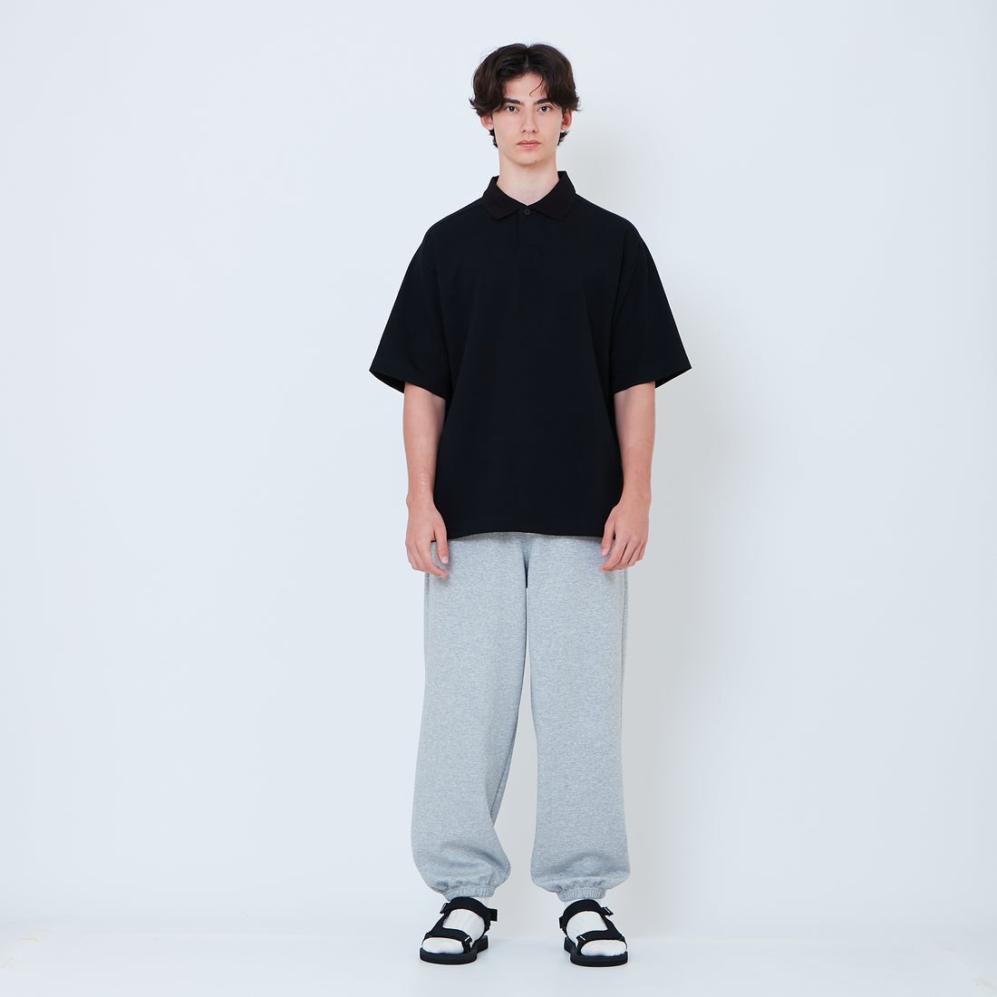 Men Sweatpants - Melange Grey - SM2605122A