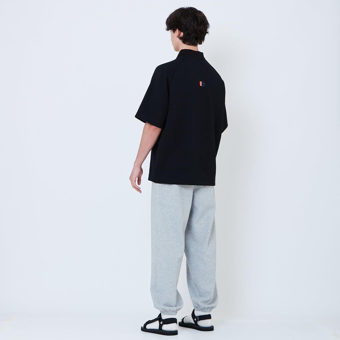 Men Sweatpants - Melange Grey - SM2605122A
