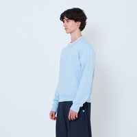 Men Cropped Cardigan - Blue - SM2606082A