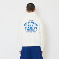 Men Cropped Hoodie Jacket - Off White - SM2606098A