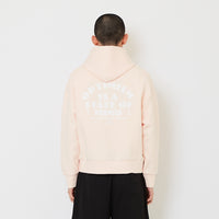 Men Cropped Hoodie Jacket - Light Pink - SM2606098B