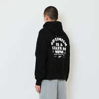 Men Cropped Hoodie Jacket - Black - SM2606098E