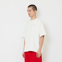 Men Printed Oversized Tee - Off White - SM2606127A