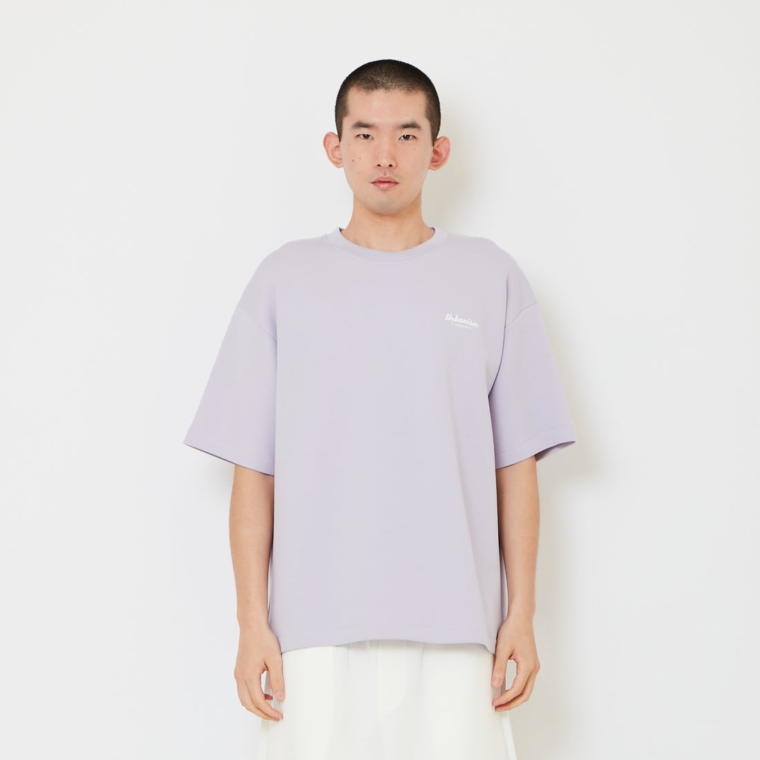Men Printed Oversized Tee - Lilac - SM2606127B