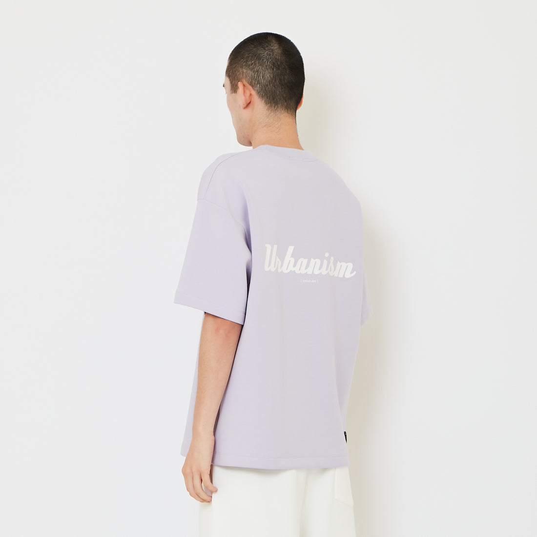 Men Printed Oversized Tee - Lilac - SM2606127B