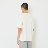 Men Printed Oversized Tee - Off White - SM2606128A