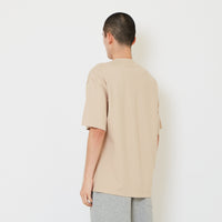 Men Printed Oversized Tee - Beige - SM2606128B