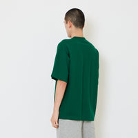 Men Printed Oversized Tee - Dark Green - SM2606128D