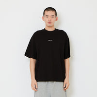 Men Printed Oversized Tee - Black - SM2606128F