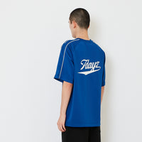 Men Printed Oversized Jersey Tee - Blue - SM2607109C