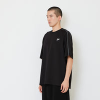 Men Printed Oversized Jersey Tee - Black - SM2607109D
