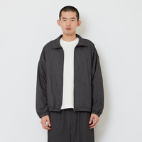 Men Oversized Cropped Jacket - Grey - SM2607134A