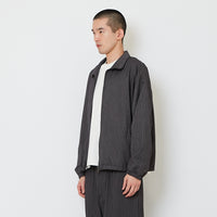 Men Oversized Cropped Jacket - Grey - SM2607134A