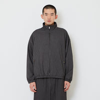 Men Oversized Cropped Jacket - Grey - SM2607134A