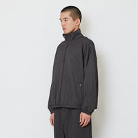 Men Oversized Cropped Jacket - Grey - SM2607134A