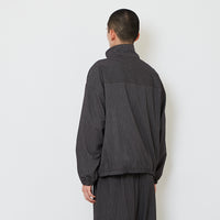 Men Oversized Cropped Jacket - Grey - SM2607134A