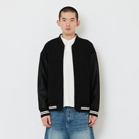 Men Cropped Jacket - Black - SM2607136A
