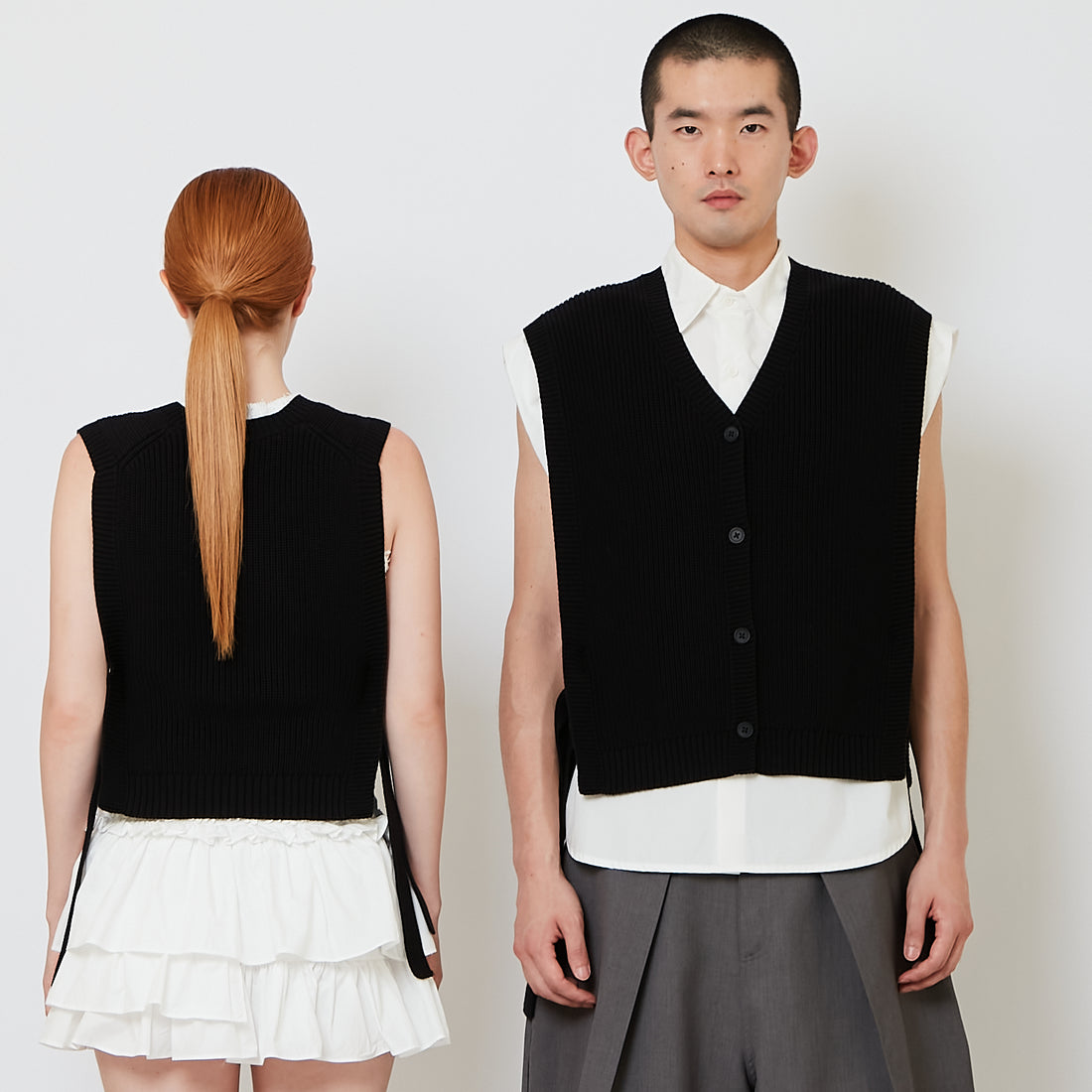 Men Vest Top - Black - SM2607137A