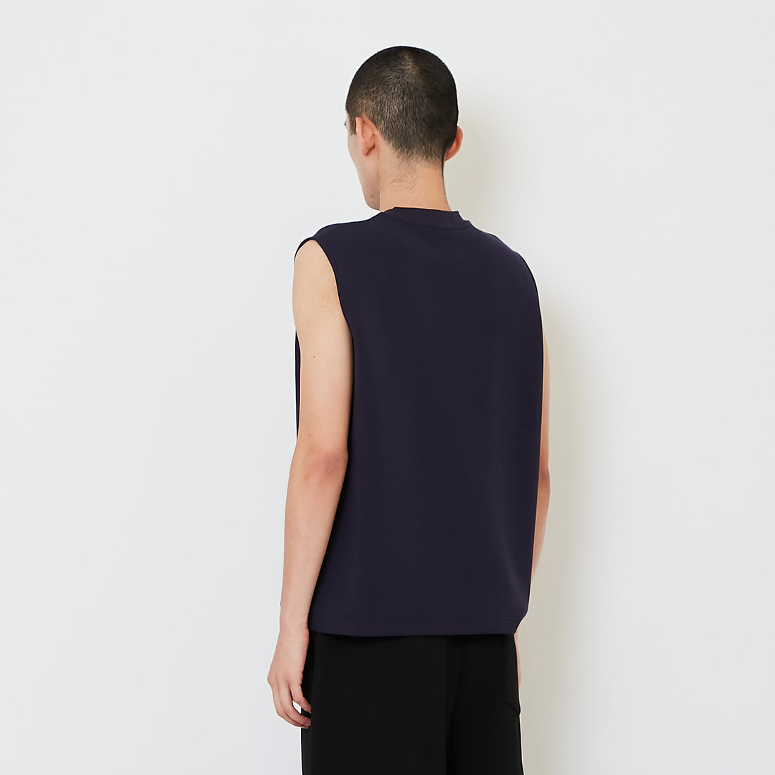 Men Oversized Sleeveless Top - Navy - SM2607139B