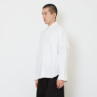 Men Oversized Oxford Shirt - Off White - SM2607149A
