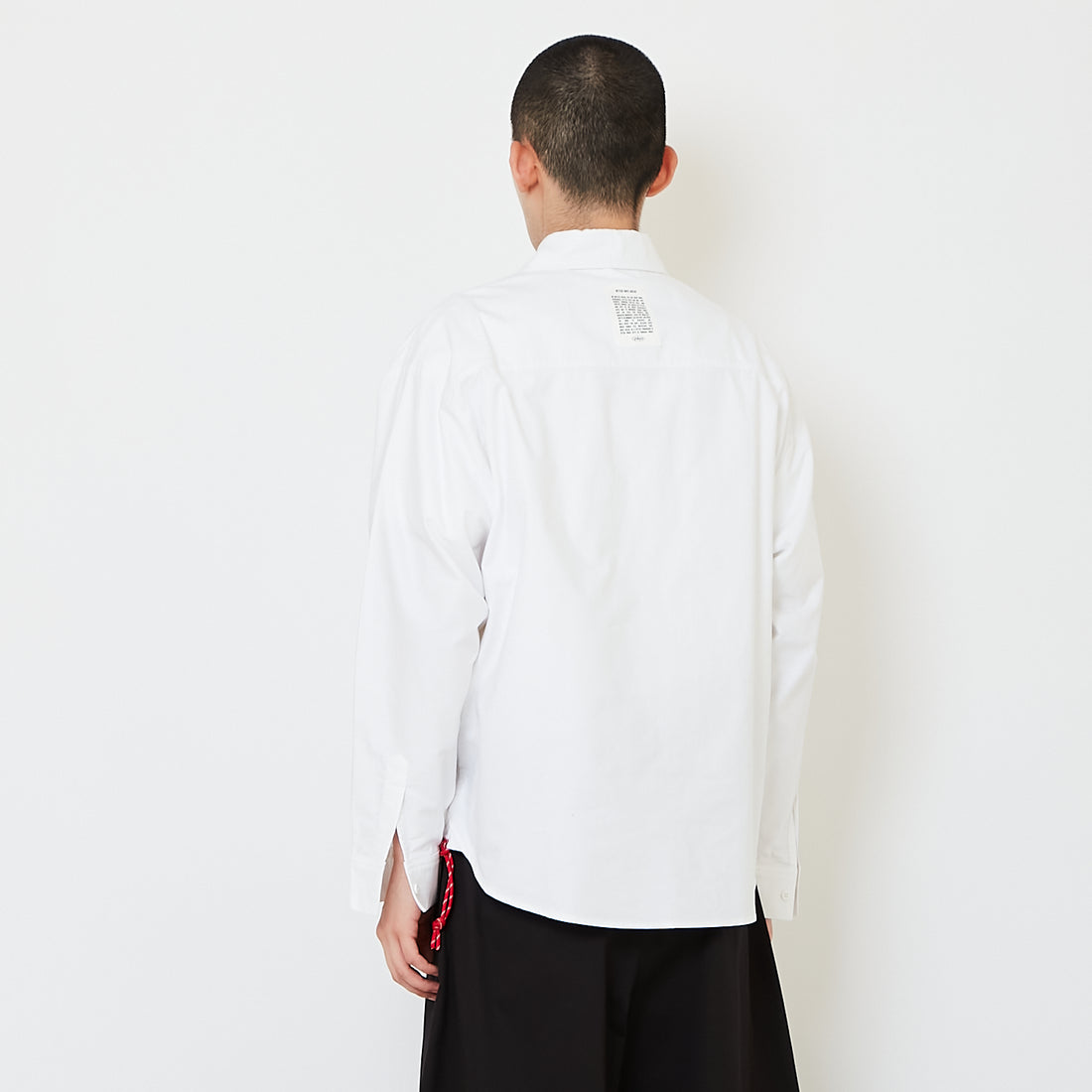 Men Oversized Oxford Shirt - Off White - SM2607149A