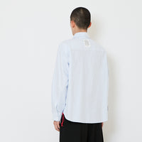 Men Oversized Oxford Shirt - Light Blue - SM2607149B