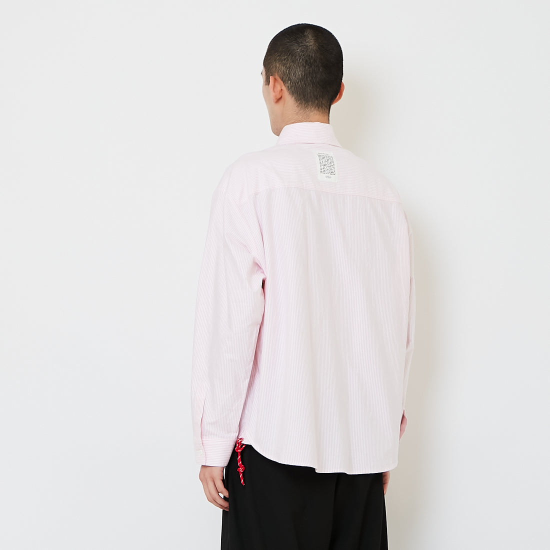 Men Oversized Oxford Shirt - Pink - SM2607149C