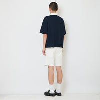 Men Denim Relaxed Fit Shorts - Off White - SM2607151A