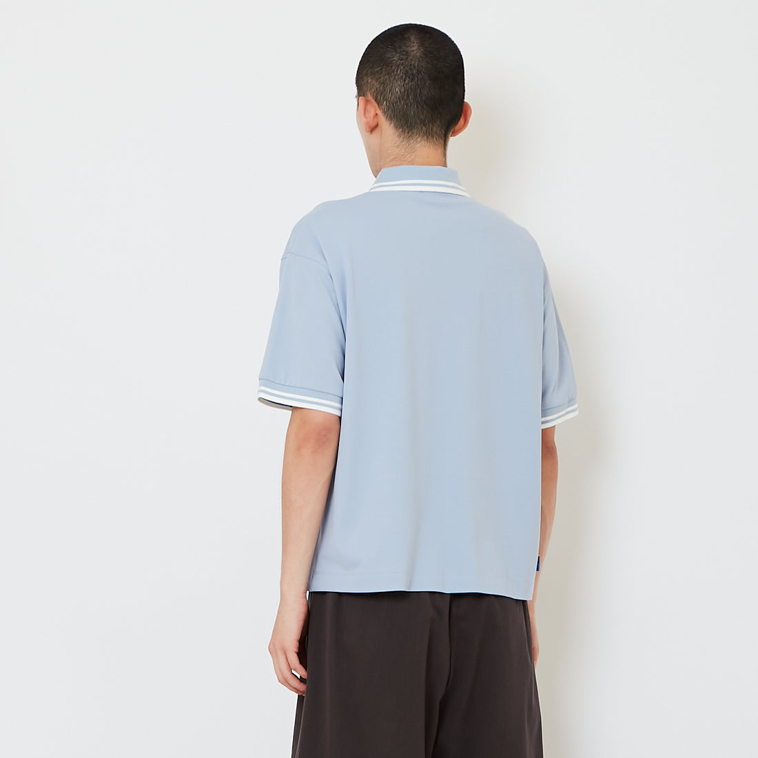 Men Polo Tee - Light Blue - SM2607153B