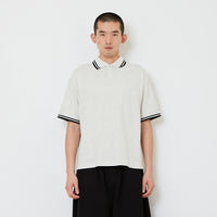 Men Polo Tee - Melange Grey - SM2607153C
