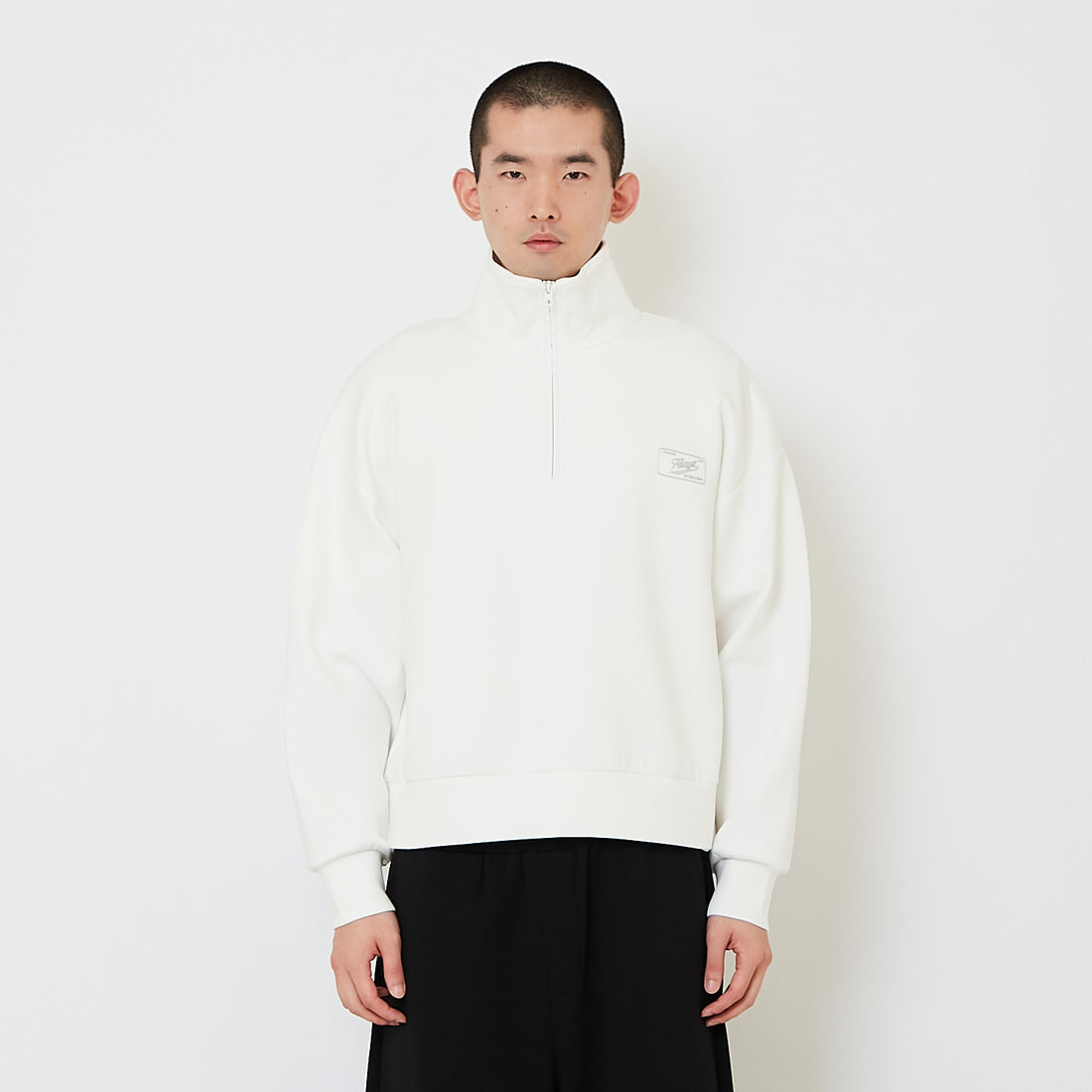 Men Oversized Printed Polo Top - Off White - SM2607155A