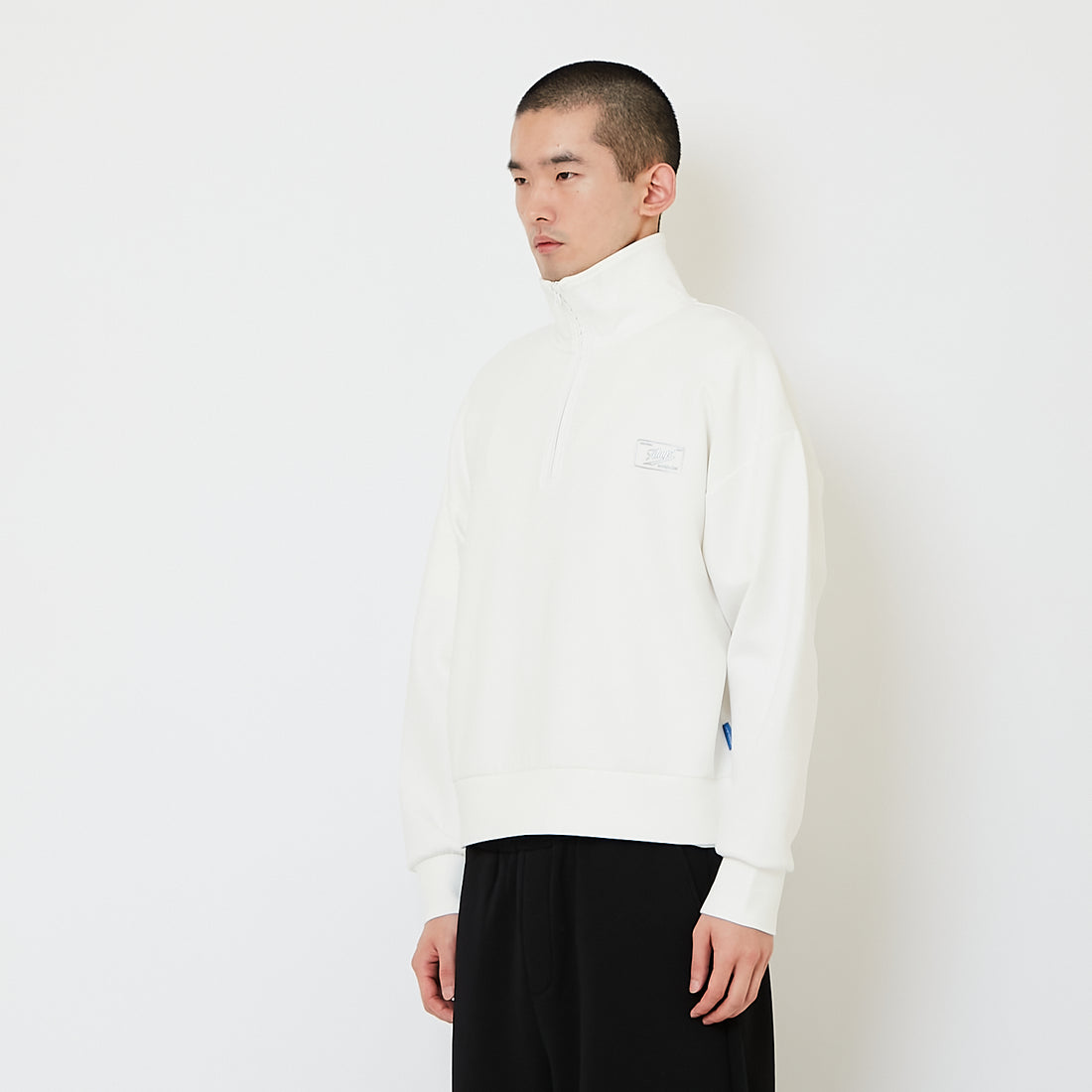 Men Oversized Printed Polo Top - Off White - SM2607155A