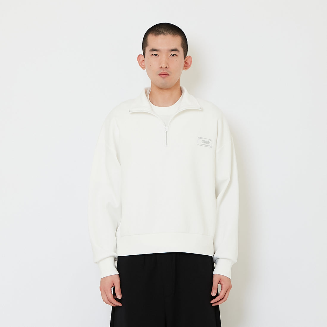 Men Oversized Printed Polo Top - Off White - SM2607155A