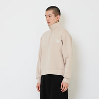 Men Oversized Printed Polo Top - Beige - SM2607155B